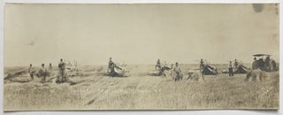 Item #639 Chas. Gad. Harvesting. 1915. Flaxton, N.D. North Dakota