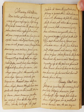 Item #6419 [Diary of John H. Lippincott Recording His Service in Tennessee and Georgia During the...