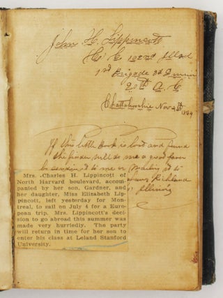 [Diary of John H. Lippincott Recording His Service in Tennessee and Georgia During the Civil War, Including the March to the Sea]