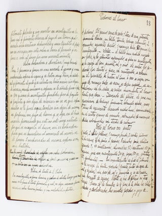 Item #6492 [Handsome and Illustrated Manuscript Cook Book, with Several Typed Recipes Pasted In]....