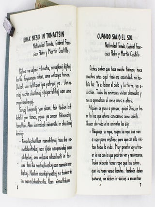 Maseual Sanilmej. Cuentos Indigenas de la Region de San Miguel Tzinacapan, Pue. [2 - 9]