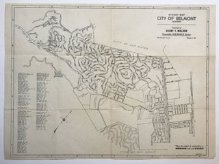 Item #665 Street Map, City of Belmont, California [caption title]. California