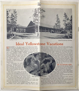 Yellowstone Park Camps [cover title]