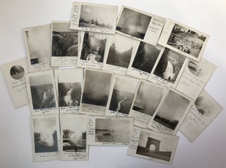 [Collection of Twenty-two Vernacular Real Photo Postcards of Yellowstone National Park]