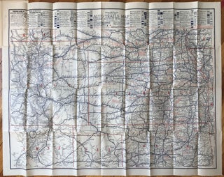 Item #951 Rand McNally Official 1922 Auto Trails Map District No. 12. Kansas, Motoring