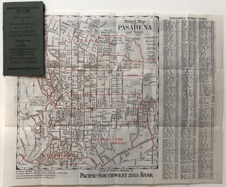 Item #958 Midget Map of Pasadena and Vicinity. California